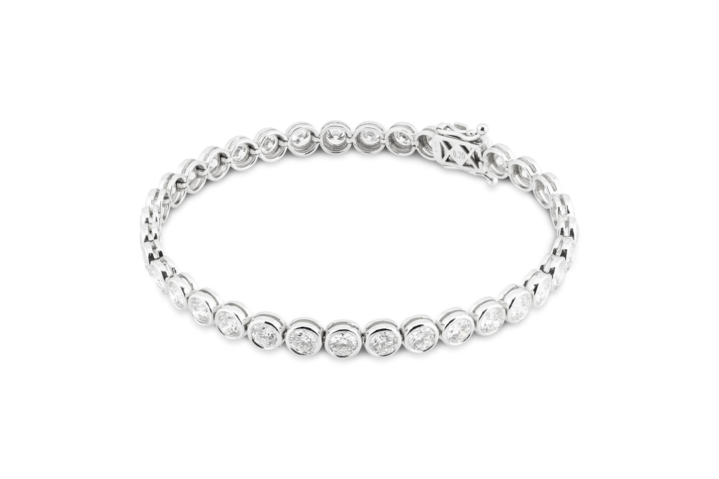 Diamond tennis bracelet white gold 