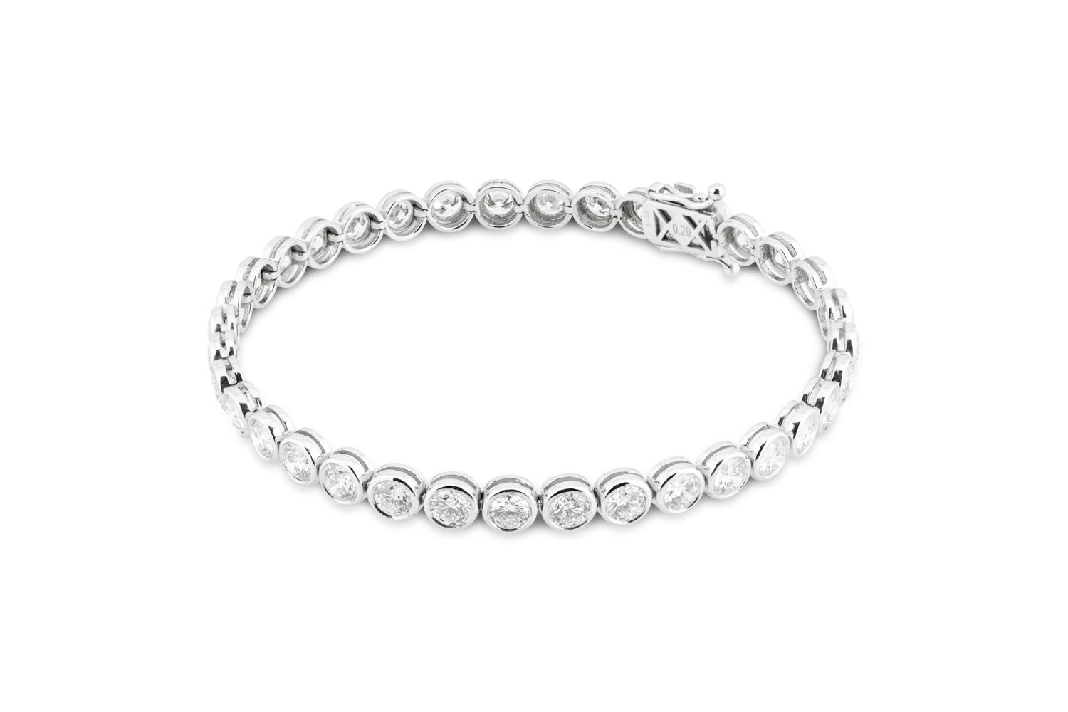 Diamond tennis bracelet white gold 