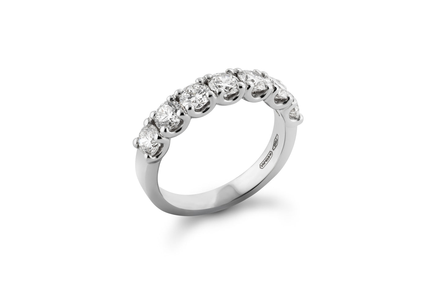 Half Eternity Ring White Gold