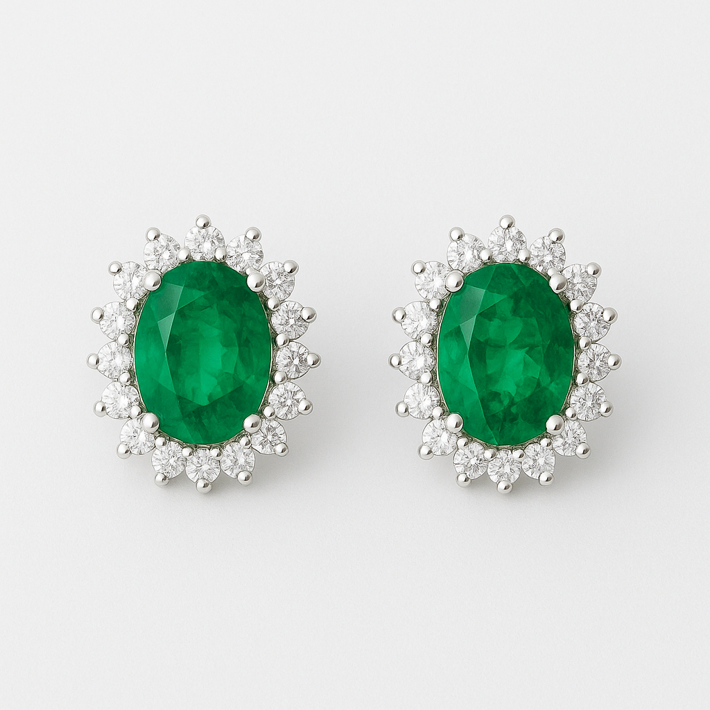 Pendientes de esmeraldas Luara