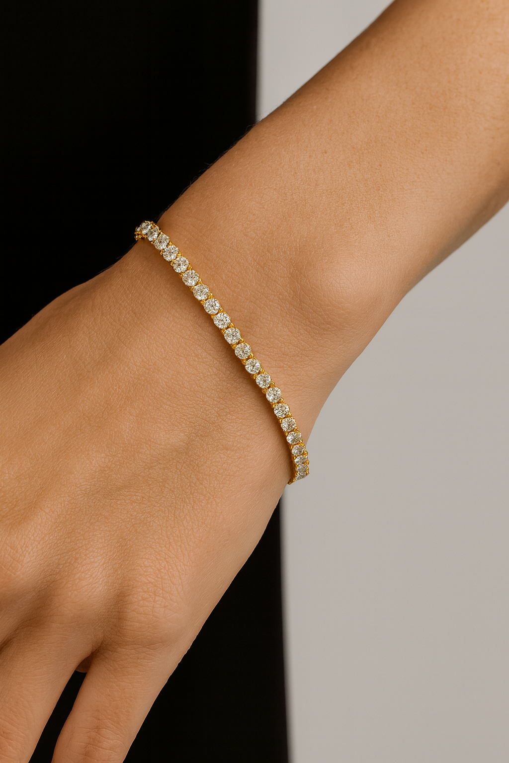 Tennis Bracelet yellow gold 