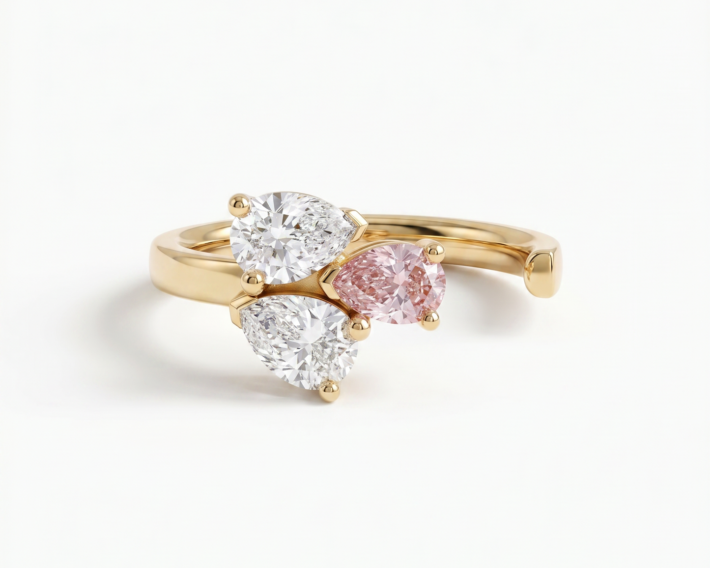 pink diamond toi et moi ring 