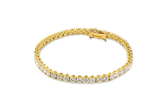 tennis bracelet oro amarillo