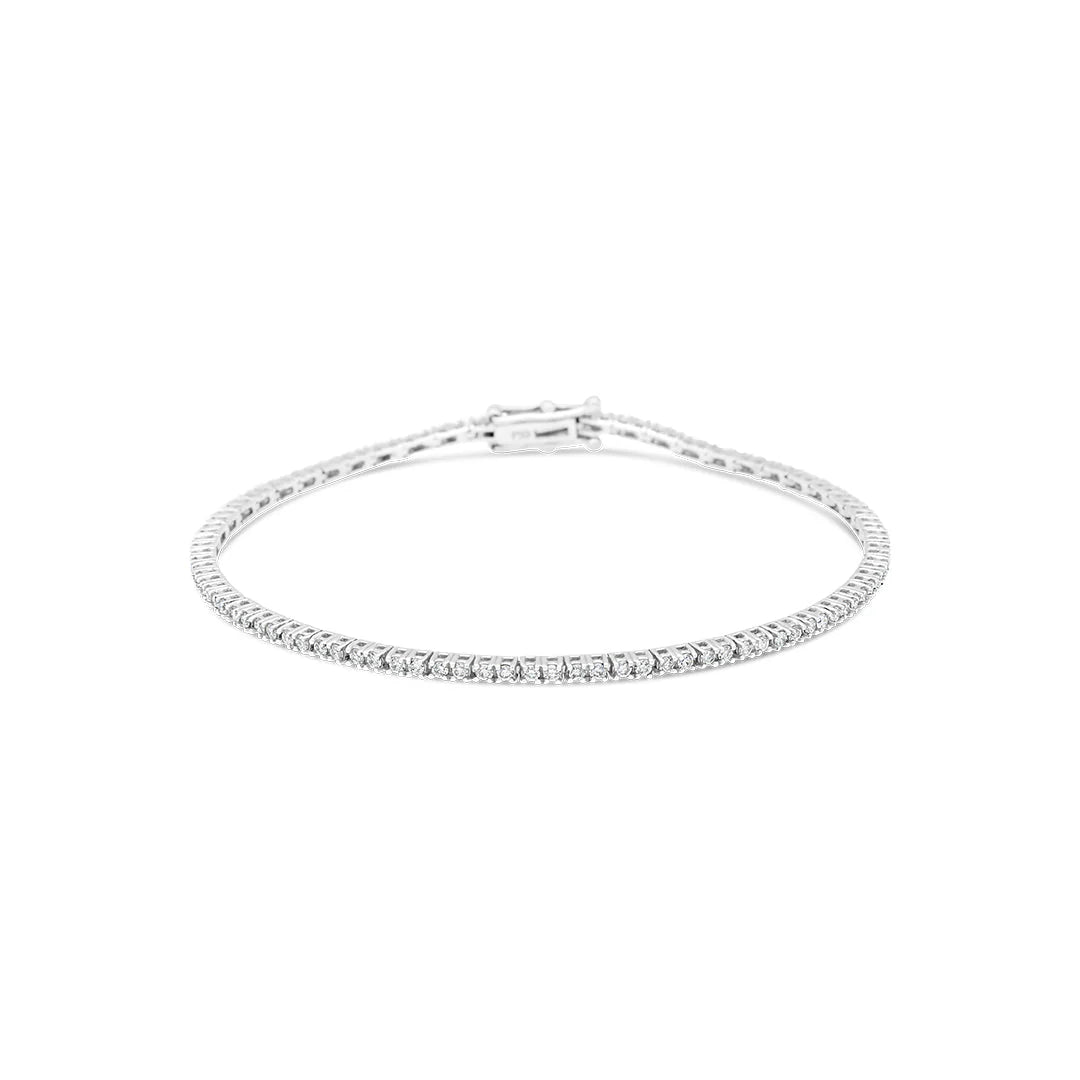 white gold tennis bracelet classic